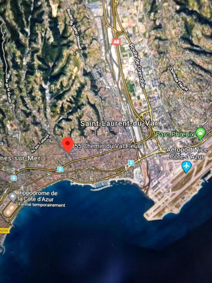 Villa C3 Arthur Rimbaub Chambre D'Hote Piscine Proche Mer Plage 600M Cagnes-sur-Mer Exterior foto